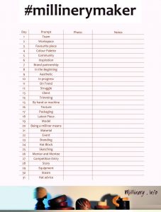 #millinerymaker Planner