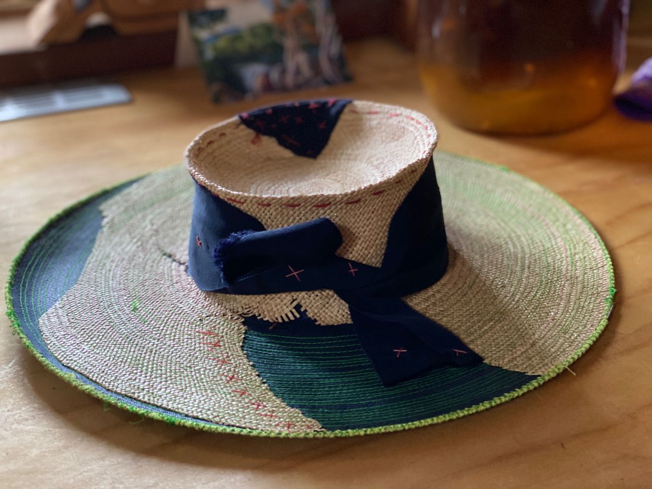 Stitched Summer hat by Waltraud Reiner