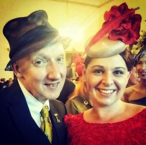Rebecca Carswell of Amelda Millinery with Stephen Jones