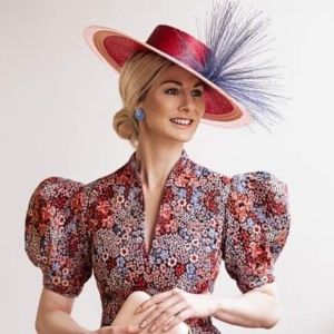 Hat by Rebecca Carswell of Amelda Millinery