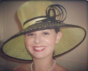 Hat by Rebecca Carswell of Amelda Millinery